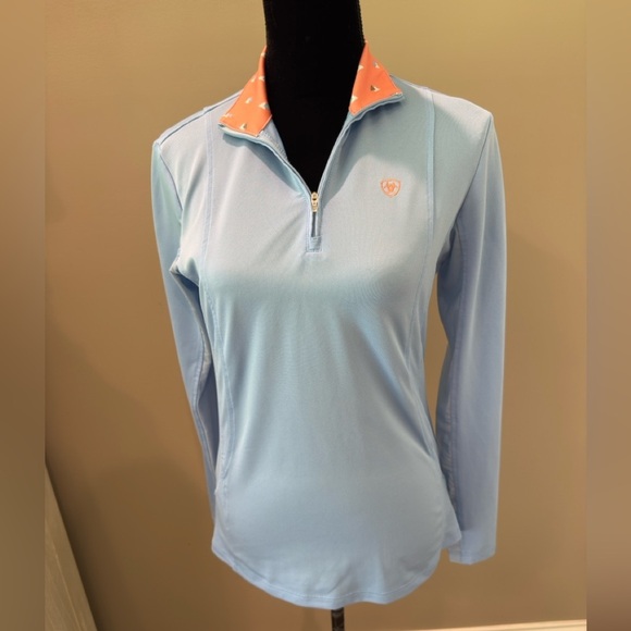 Ariat Tops - Women’s ARIAT TEK light blue 1/4 zip pullover- Size small
